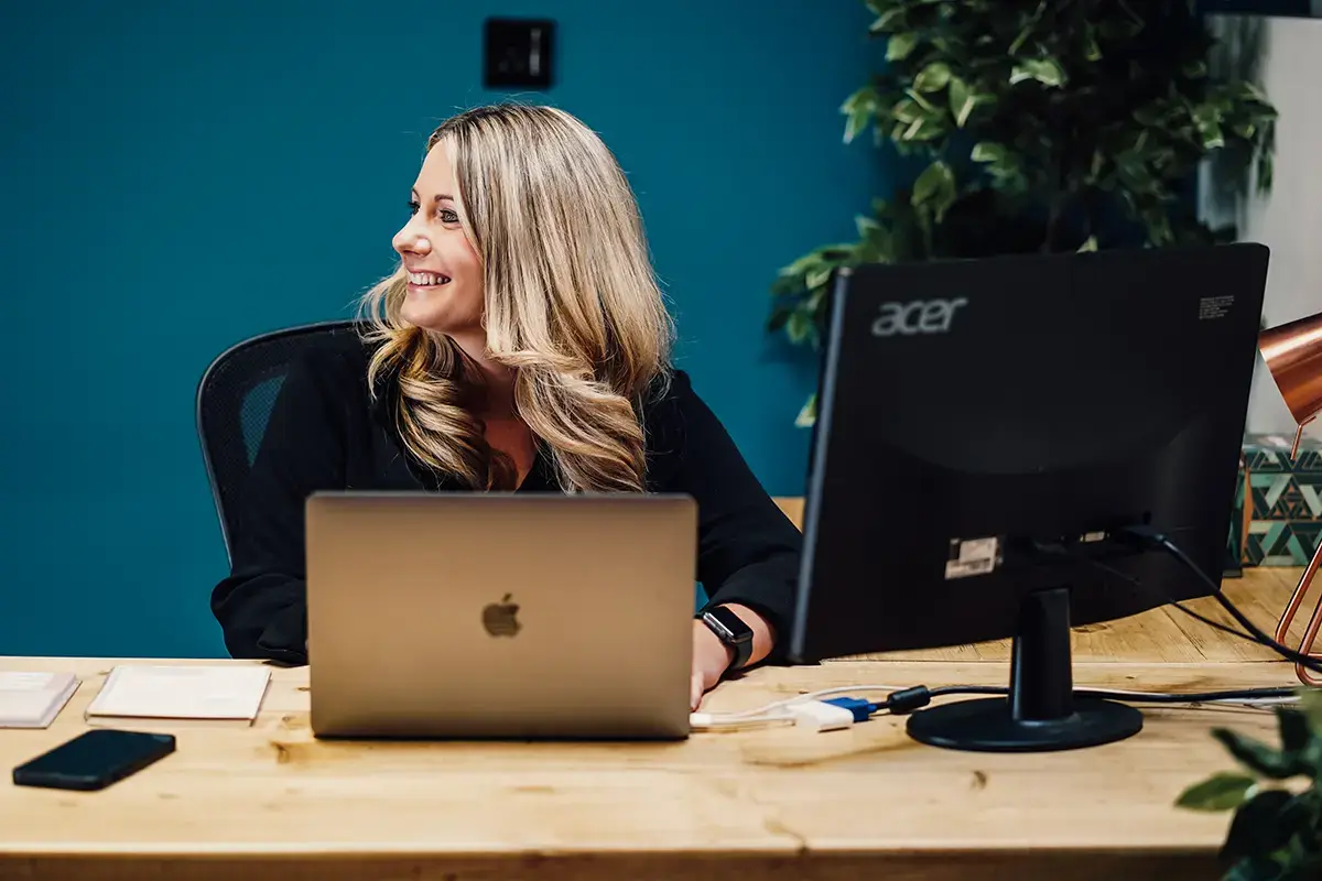 Marketing Director on Laptop