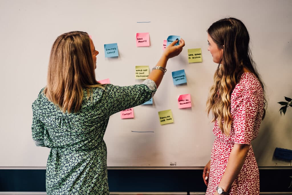 MacMartin team conducting brand workshop, where we share more about design psychology.